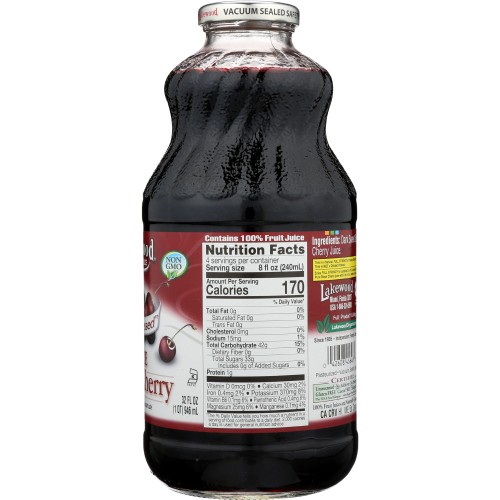 Lakewood Juice Premium Pure Black Cherry Oz