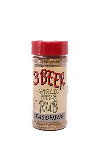 3 BEER RUB: Garlic Herb Seasoning, 5 oz