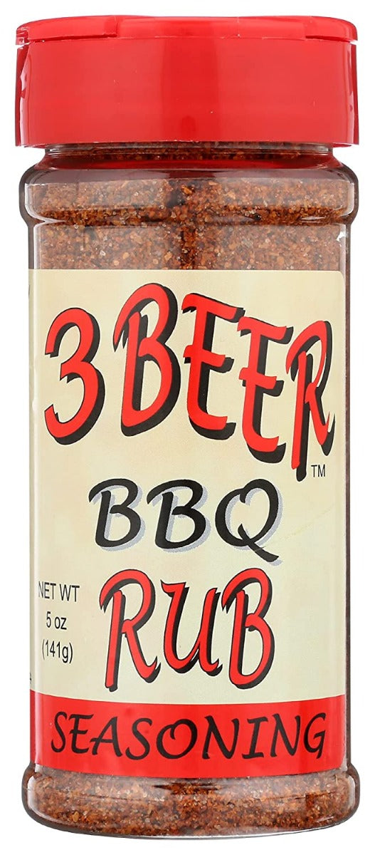 3 BEER RUB: BBQ Seasoning, 5 oz