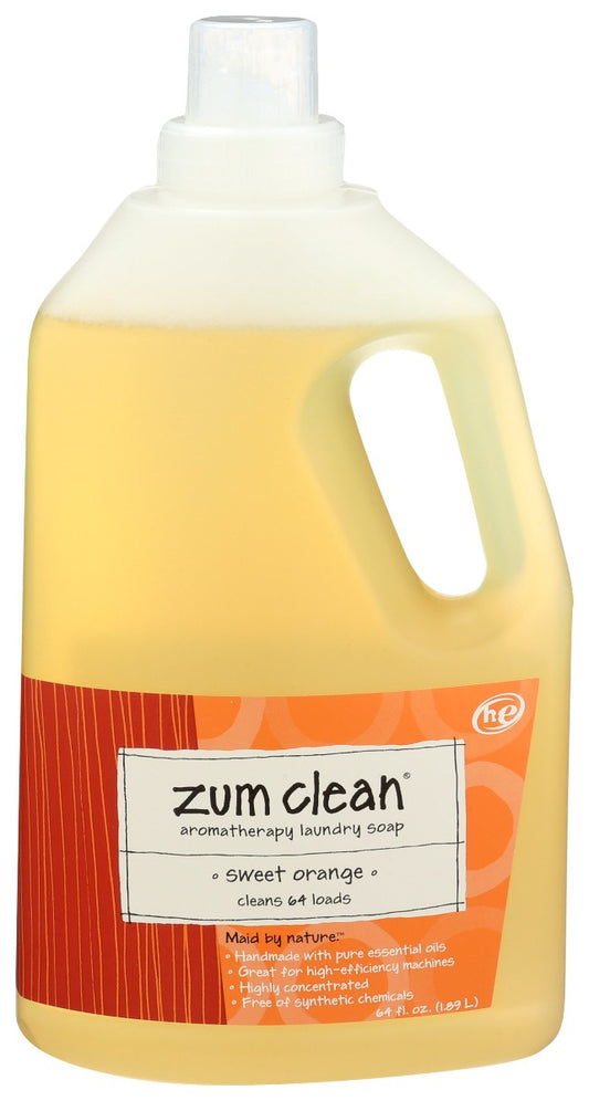 ZUM: Sweet Orange Laundry Soap, 64 fo