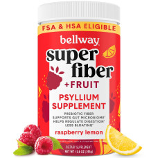Bellway Super Fiber Fruit, Psyllium Husk Fiber Supplement, Raspberry Lemon, 18oz Bellway Super Fiber Fruit, Psyllium Husk Fiber Supplement, Raspberry Lemon, 18oz