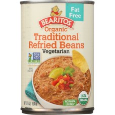LITTLE BEAR: Bearitos Organic Traditional Refried Beans 16 Oz