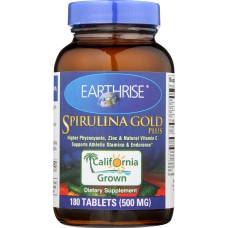 EARTHRISE: Spirulina Gold Plus 500 mg 180 tablets