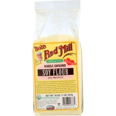 BOBS RED MILL: Organic Soy Flour 16 oz