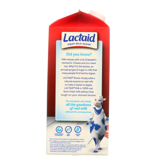 LACTAID Whole Milk, 64 oz