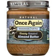 ONCE AGAIN: Nut Butter Almond Natural Smooth 12 oz