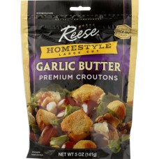 REESE: Homestyle Garlic Butter Premium Large Cut Croutons 5 Oz
