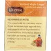 CELESTIAL SEASONINGS: Vermont Maple Ginger Herbal Tea, 20 bg
