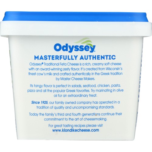 ODYSSEY Traditional Feta Chunk in Brine Cheese, 8 oz