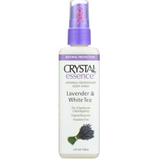 CRYSTAL BODY DEODORANT: Body Spray Lavender & White Tea 4 oz