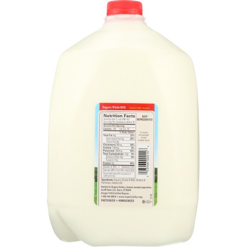 ORGANIC VALLEY Milk Organic Whole, 1 ga