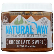 NATURAL WAY: Peanut Butter Chocolate Swirl 16 oz