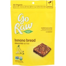GO RAW: Organic Sprouted Bites Banana Bread 3 oz