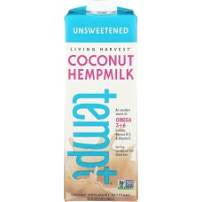 LIVING HARVEST: Tempt Unsweetened Coconut Hemp Milk 32 oz