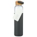 SOMA: Gray Glass Water Bottle, 25 oz