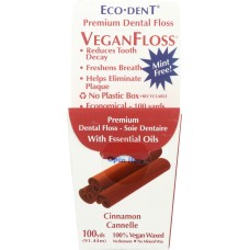 ECO DENT: Vegan Floss Cinnamon, 100 yd