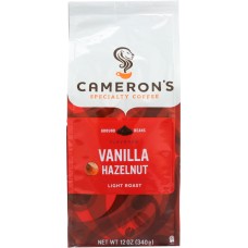 CAMERONS COFFEE: Vanilla Hazelnut Coffee Ground, 12 oz