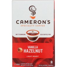 CAMERONS COFFEE: Vanilla Coffee Hazelnut SS, 4.33 oz
