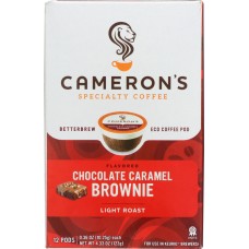 CAMERONS COFFEE: Chocolate Caramel Brownie Coffee 12 ct, 4.33 oz