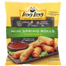 LING LING: Mini Vegetable Spring Rolls, 11 oz