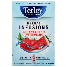 TETLEY: Tea Strawberry Watermelon, 16 ea