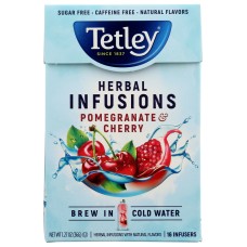 TETLEY: Tea Pomegranate Cherry, 16 ea