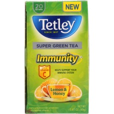 TETLEY: Tea Green Lemon Honey, 1.41 oz