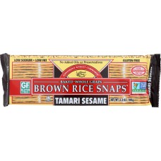 EDWARD & SONS: Brown Rice Snaps Tamari Sesame, 3.5 oz