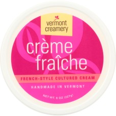 VERMONT CREAMERY: Creme Fraiche Cultured Cream Cup, 8 oz