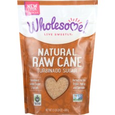 WHOLESOME SWEETENERS: Natural Raw Cane Turbinado Sugar, 24 oz