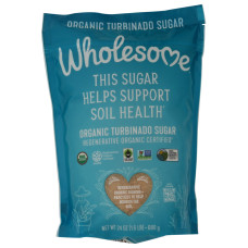 WHOLESOME: Regenerative Organic Turbinado Sugar, 24 oz