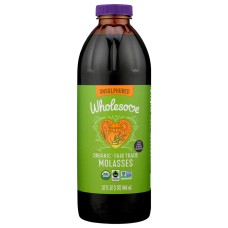 WHOLESOME SWEETENERS: Organic Molasses Unsulphured, 32 oz