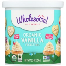 WHOLESOME SWEETENERS: Organic Vanilla Frosting, 12.5 Oz