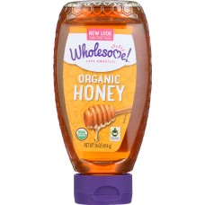 WHOLESOME SWEETENERS: Organic Honey, 16 oz