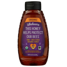 WHOLESOME: Organic Raw Unfiltered Honey, 24 oz