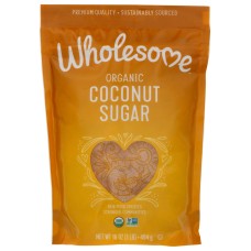 WHOLESOME SWEETENERS: Organic Coconut Palm Sugar, 16 oz