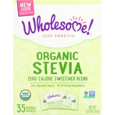 WHOLESOME SWEETENERS: Organic Stevia 35 Packets, 1.23 oz