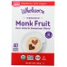 WHOLESOME: Organic Monk Fruit 40 Packets, 5.6 oz