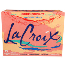 LACROIX: 100% Natural Sparkling Water Grapefruit (Pamplemousse) 12 Cans, 144 oz LACROIX: 100% Natural Sparkling Water Grapefruit (Pamplemousse) 12 Cans, 144 oz