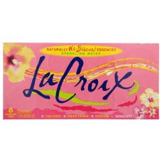 LA CROIX: Wtr Sprk Hibiscus 8Pk 12Z, 96 fo