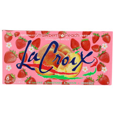LA CROIX: Strawberry Peach Sparkling Water 8Pk, 96 fo LA CROIX: Strawberry Peach Sparkling Water 8Pk, 96 fo