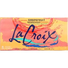 LA CROIX: 100% Natural Sparkling Water Pamplemousse 8 Cans, 96 oz