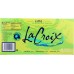 LA CROIX: 100% Natural Sparkling Water Lime Flavored 8 Cans, 96 oz