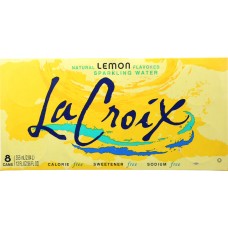 LA CROIX: Lemon Sparkling Water 8 Count (12 oz each), 96 oz