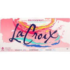 LA CROIX: Passion Fruit Sparkling Water 8 Pack, 96 oz