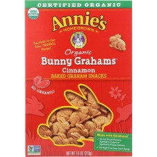 ANNIE'S HOMEGROWN: Bunny Grahams Cinnamon, 7.5 oz