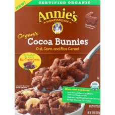 ANNIES HOMEGROWN: Organic Cocoa Bunnies Cereal, 10 oz