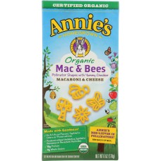 ANNIES HOMEGROWN: Organic Mac & Bees Macaroni & Cheese, 6 oz