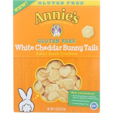 ANNIES HOMEGROWN: White Cheddar Bunny Tails Crackers, 7.5 oz