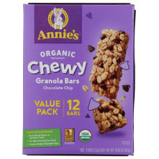 ANNIE'S HOMEGROWN: Organic Chocolate Chip Chewy Granola Bars, 10.68 oz ANNIE'S HOMEGROWN: Organic Chocolate Chip Chewy Granola Bars, 10.68 oz